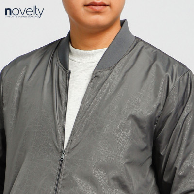 Áo jacket nam in chìm Novelty xám đậm 2203382