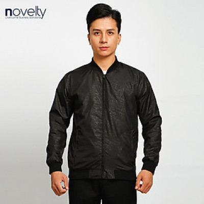 Áo jacket nam in chìm Novelty màu đen 2203362