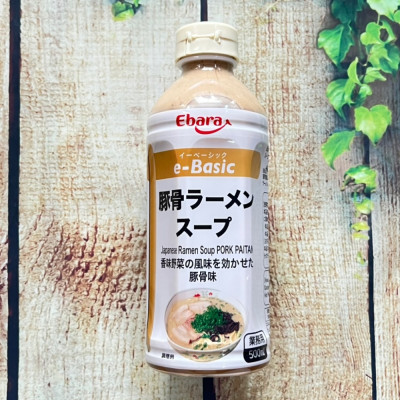 Nước Súp Mì Ramen TONKOTSU E-BASIC EBARA 500ml