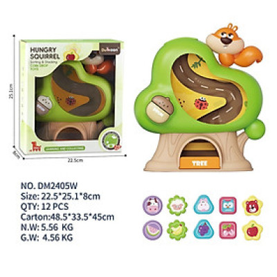 DUMOON - DM2405W Mô hình thả hình khối các con vật (KT 22.7x8.4x25.3cm)