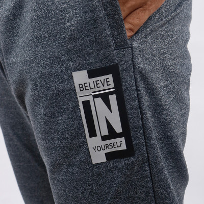 Quần jogger nam họa tiết in dập nổi Novelty Regular fit đen NQGMMDMT3R230551Q