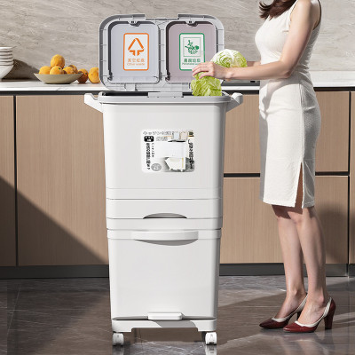 Thùng Rác Thông Minh 3 Tầng Phân Loại Rác Phong Cách Nhật Bản Nhập Khẩu Chính Hãng Vando