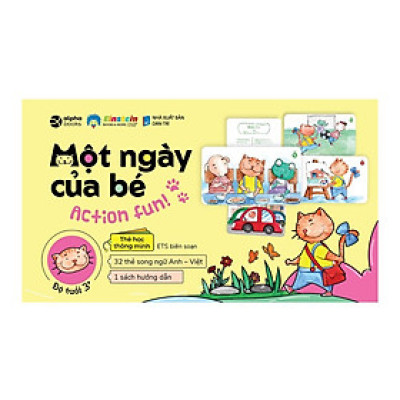 Combo Thẻ học thông minh: Biển báo an toàn + Một ngày của bé + Tình huống an toàn giao thông - Bản Quyền