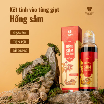 [CHÍNH HÃNG] Nước Hồng sâm Thái Minh mật ong - Hỗ trợ bồi bổ sức khỏe, tăng cường miễn dịch