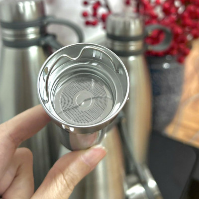 Bình giữ nhiệt Inox 316 Lê Bên Làng LBL1662 dung tích 1100ml kèm lõi lọc trà