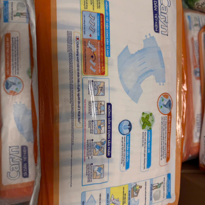 Combo 2 gói tã dán người già Caryn ngày và đêm siêu tiết kiệm gói lớn L18 miếng 