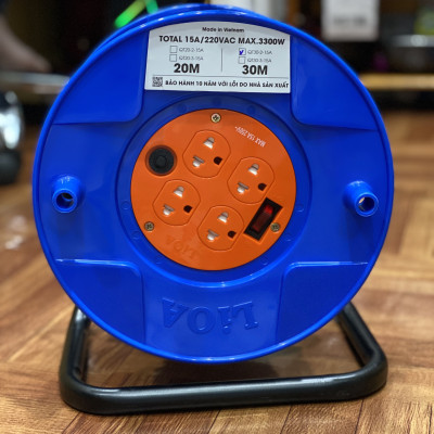 Ổ cắm kéo dài quay tay kiểu Rulo - Ổ quay Rulo LiOA QT dây 30m