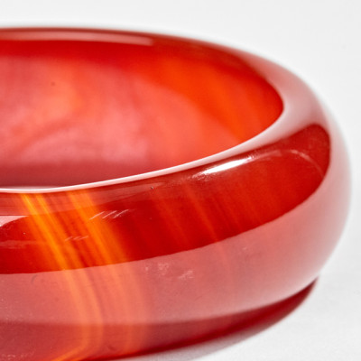 Vòng Tay Đá Mã Não Đỏ Over-Size Ni 60 Ngọc Quý Gemstones