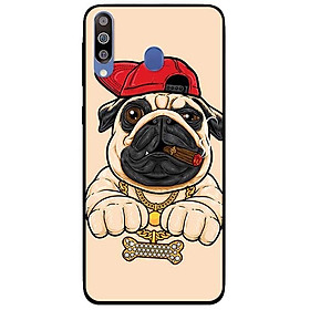 Ốp lưng dành cho Samsung M30 mẫu Pulldog Hiphop Nền Vàng