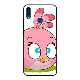 Ốp Lưng in cho Huawei Y9 2019 Mẫu Chim Nền Hồng - Hàng Chính Hãng