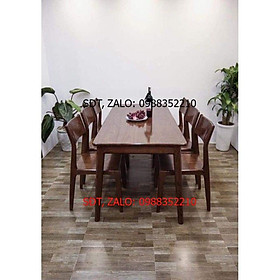 Bộ bàn ăn cao cấp gỗ Sồi Nga 4_6 ghế 