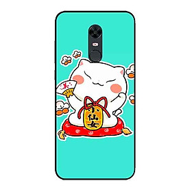 Ốp Lưng in cho Xiaomi Redmi 5 Mẫu Mèo May Mắn 5 - Hàng Chính Hãng