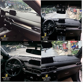 Thảm da Taplo Mazda CX8, CX-8 vân Carbon cao cấp
