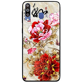 Ốp lưng dành cho Samsung M30 mẫu Mẫu Đơn Đỏ Hồng