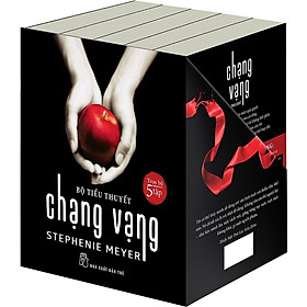 Sách - Hộp Trọn Bộ Chạng Vạng (5 Cuốn): Chạng Vạng + Trăng Non + Nhật Thực + Hừng Đông Và Mặt Trời Lúc Nửa Đêm