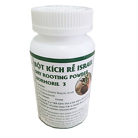 Bột Kích Thích Ra Rễ Israel – Dry Rooting Powder Hormoril 3 Hàng Nhập Khẩu (Hủ 100gr), Dùng đẩy nhanh quá trình ra rễ trong việc giâm cành, chiết cành và cây con thuộc họ Thân Thảo, thân mềm