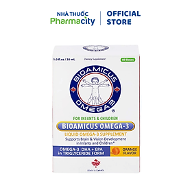 Dung dịch BIOAMICUS Omega-3 hỗ trợ tăng cường thị lực (Lọ 30ml)   