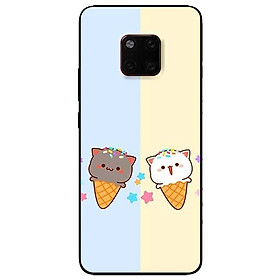 Ốp lưng dành cho Huawei 5t - Mate 20 - Mate 20 Pro mẫu Couple Kem