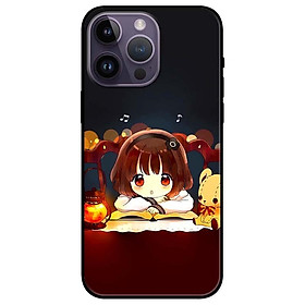 Ốp lưng dành cho Iphone 14 - Iphone 14 Plus - Iphone 14 Pro - Iphone 14 Pro Max - Cô Gái Đọc Sách