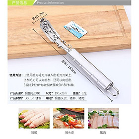 DAO CẠO LÔNG LỢN, CHÓ, GÀ , VỊT MẪU MỚI BẰNG INOX SIÊU BỀN.