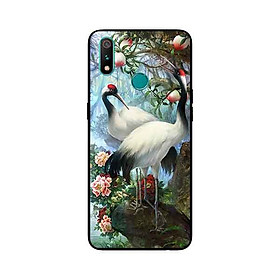 Ốp Lưng in cho Realme 3 Pro Mẫu Cặp Đôi Hạc - Hàng Chính Hãng