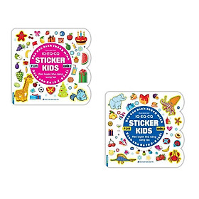 Sách - Bóc Dán Hình Thông Minh IQ EQ CQ - Sticker For Kids Cho Bé 2 - 8 Tuổi - Combo 2 Cuốn - Minh Thắng