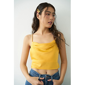 DOTTIE - Áo hai dây cổ đổ nữ vàng T0492