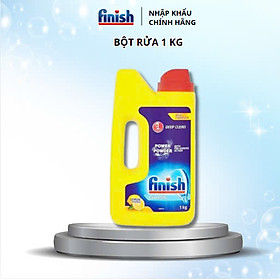 Combo: Bột rửa bát Finish 2,5kg + muối làm mềm nước finish 1,5kg chuyên dùng cho máy rửa bát chén