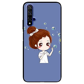 Ốp lưng dành cho Huawei 5t - Mate 20 - Mate 20 Pro mẫu Cô Gái Búi Tóc