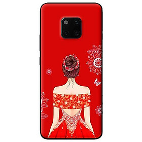 Ốp lưng in cho Huawei Mate 20 Pro mẫu Cô gái váy ngang vai - Hàng chính hãng