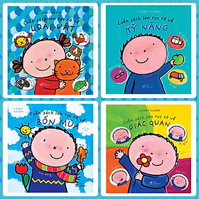 Combo Những Cuốn Sách Rực Rỡ : Loài Vật + Kỹ Năng + Bốn Mùa + Giác Quan + Poster 5 Ngón Tay ( Sách Phát triển trí tuệ / Tư duy logic dành cho bé 2-6 tuổi)
