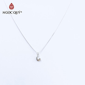 Dây chuyền bạc mặt trăng và sao - Ngọc Quý Gemstones