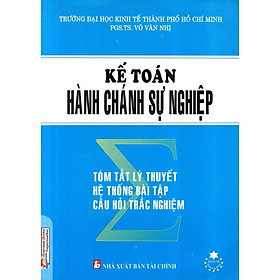 Sách - Kế Toán Hành Chánh Sự Nghiệp - NS Kinh Tế