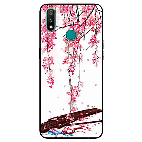 Ốp Lưng in cho Realme 3 Pro Mẫu Đàn Tranh Hoa Đào - Hàng Chính Hãng
