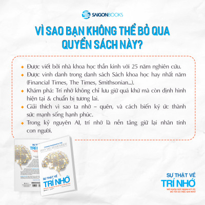 Sách - Why We Remember - Sự Thật Về Trí Nhớ