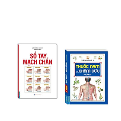 Combo 2 cuốn Cẩm Nang Sức Khỏe:  Sổ Tay Mạch Chuẩn + Thuốc nam và châm cứu - Phần Y_Tặng Bookmark