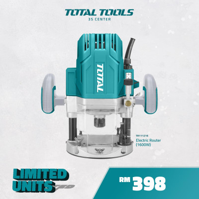 MÁY PHAY GỖ 1600W TOTAL TR111216 - HÀNG CHÍNH HÃNG