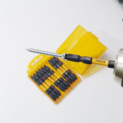 BỘ MŨI BẮT VÍT 2 ĐẦU BAKE 10 CHI TIẾT INGCO SDBIM21PH233 - HÀNG CHÍNH HÃNG