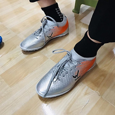 Đôi giày cao cấp thể thao bóng đá, Giày Wika Flash Xám  đá bóng sân cỏ nhân tạo Full box hót hót