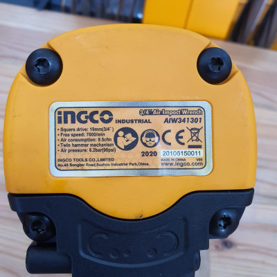 MÁY VẶN BU LÔNG KHÍ NÉN 3/4"  (6.2BAR) INGCO AIW341301 - HÀNG CHÍNH HÃNG