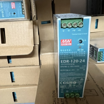Nguồn DIN Rail EDR-120-24 Meanwell (120W 24V 5A) Hàng chính hãng