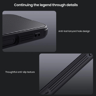 Ốp lưng dành cho iPhone 16 Pro Max, iPhone 16 Pro, iPhone 16 Plus, iPhone 16 hiệu NILLKIN Camshield trượt bảo vệ Camera chống sốc cao cấp - Hàng chính hãng.