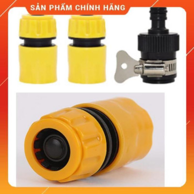 Bộ dây vòi xịt nước ️ , tăng áp 3 lần, loại 7m, 10m 206701-1 đầu đồng,cút,nối đen+ móc khoá