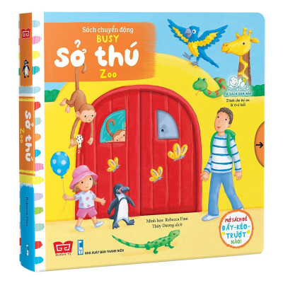 Sách Tương Tác - Sách Chuyển Động - Busy - Zoo - Sở Thú - Đinh Tị Books