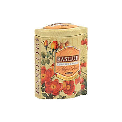 Trà đen Ceylon Basilur cao cấp vị Dâu rừng và nụ tầm xuân - 100g (Hộp thiếc)