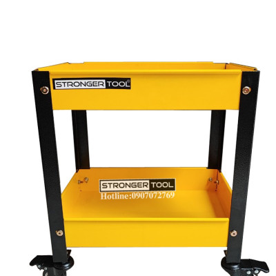 Xe đẩy dụng cụ 2 tầng thép sơn tĩnh điện Stronger Tool
