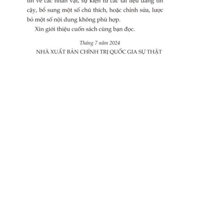 Chuyện Trịnh Sâm và thời Lê Mạt - bản in 2024