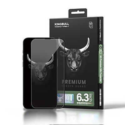 Miếng Dán Kính Cường Lực Trong Suốt Bo viền 3D Mipow KingBull Dành Cho iPhone 16 Pro Max / 16 Pro, 3D PREMIUM SILK_ Hàng chính hãng