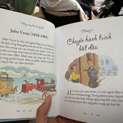 (Bìa cứng in màu) ILLUSTRATED CLASSICS - NHỮNG CUỘC PHIÊU LƯU KỲ THÚ - TÁM MƯƠI NGÀY VÒNG QUANH THẾ GIỚI, ROBINSON CRUSOE, CON MA NHÀ CANTERVILLE - Ngọc Anh dịch - Đinh Tị