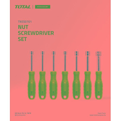 BỘ 7 TUA VÍT ĐẦU TÁN TOTAL TNSS0701 - HÀNG CHÍNH HÃNG